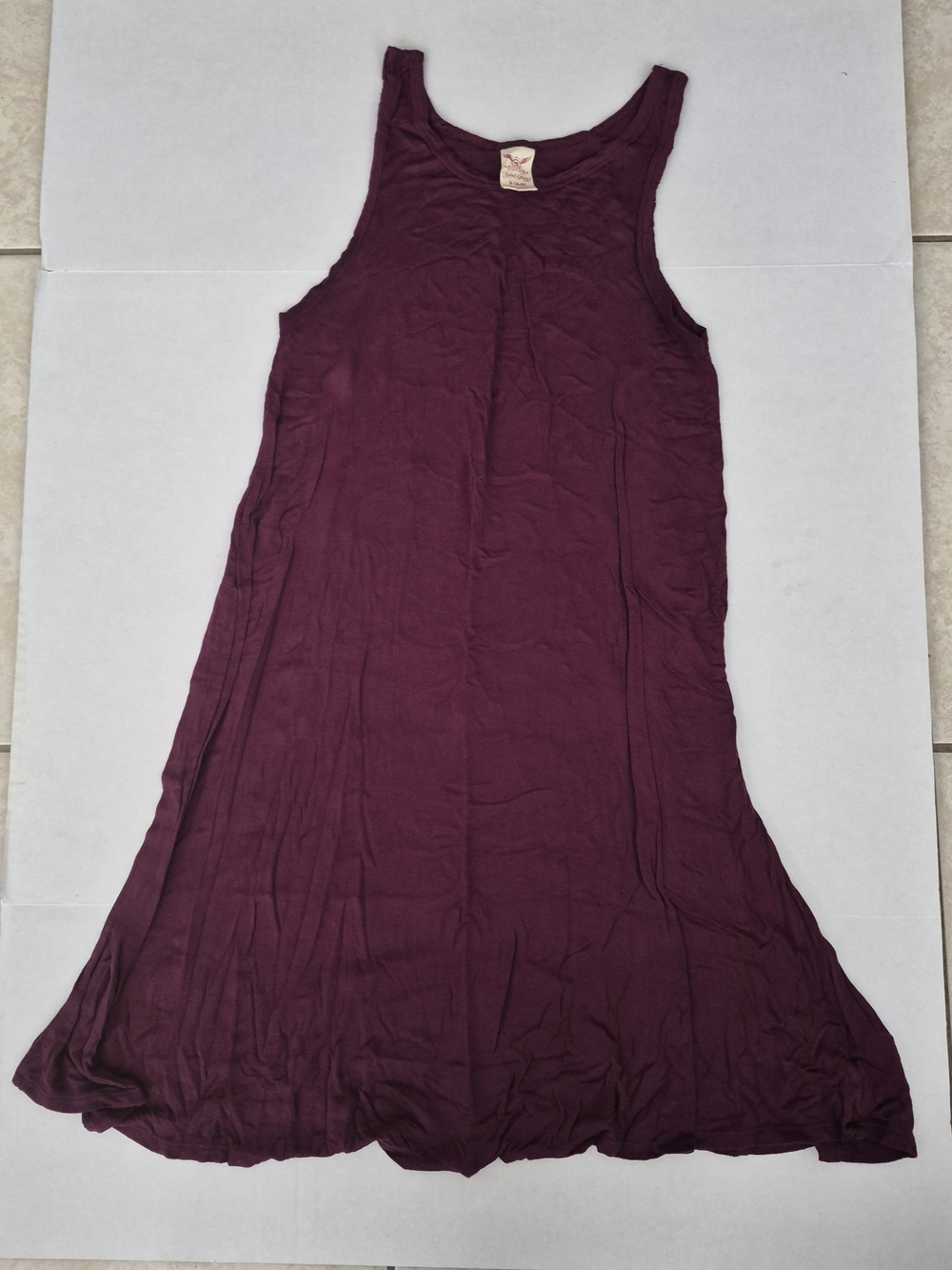 Sleeveless Tank Dress - Plum